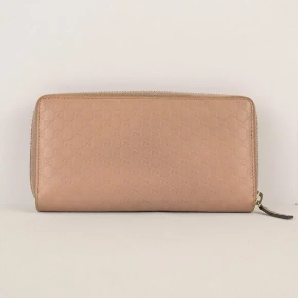 Gucci Micro Guccisima Bow Continental Wallet, Beige Pink, Leather - Picture 2 of 14
